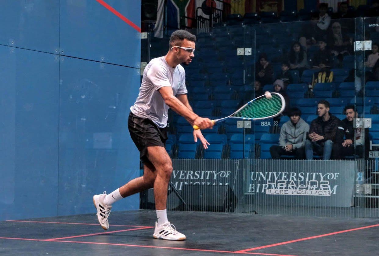 Youssef Bastawy on court 6