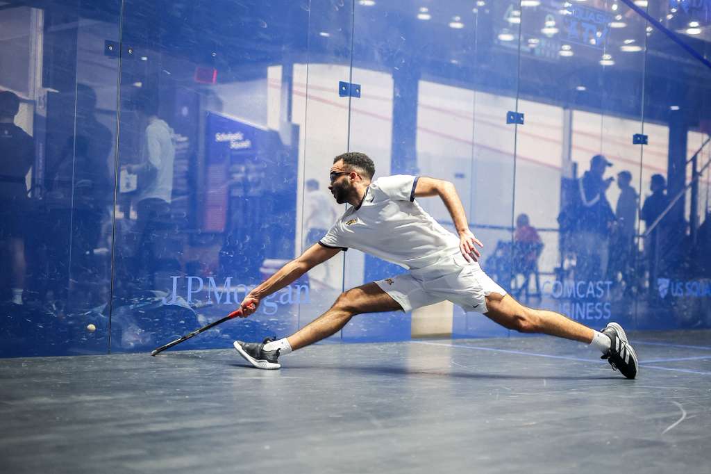 Youssef Bastawy on court 1